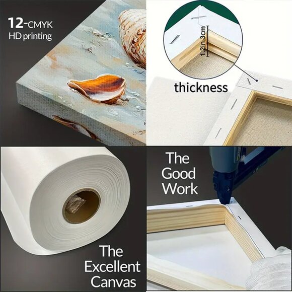 1pc Wall Art with Rustic Window Sunflower Design - Unframed - Picture 3 of 4